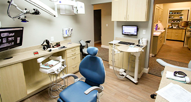 Dental office treatment room