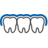 Three animated teeth under orthodontic aligner tray